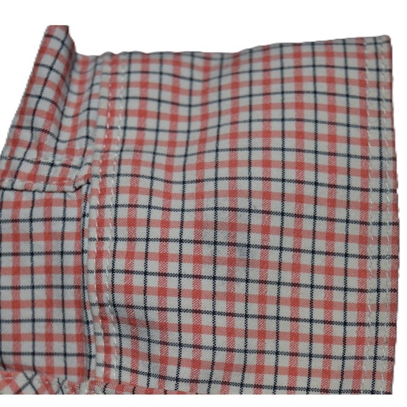 Simms Mens Long Sleeve Fishing Lightweight Casual Shirt Orange Plaid Small - Picture 11 of 11